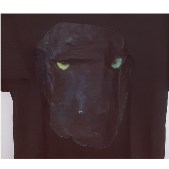 Men's T-Shirt Black Panther Eyes Short Sleeve Tee Graphic T-Shirt Size M - 3XL - Picture 2 of 5